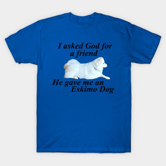 Best Friend American Eskimo Dog (Spitz) T-Shirt by Zen Goat 